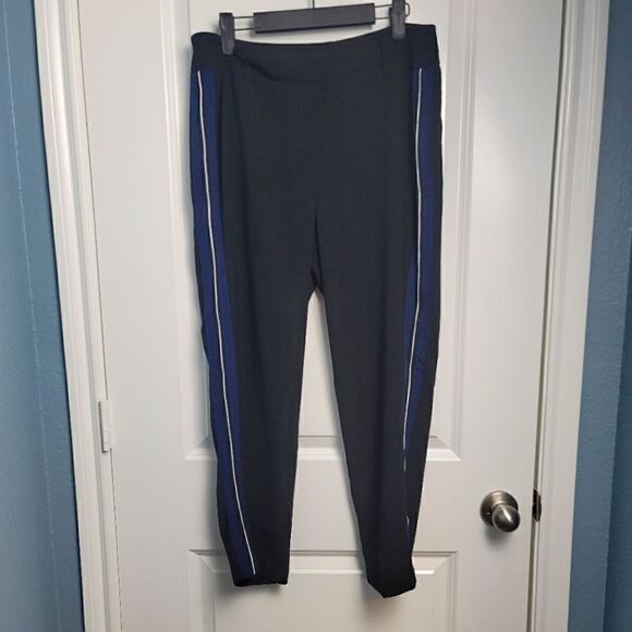 EMMA & OLIVIA Pinstriped Women's Pants - Picture 1 of 11